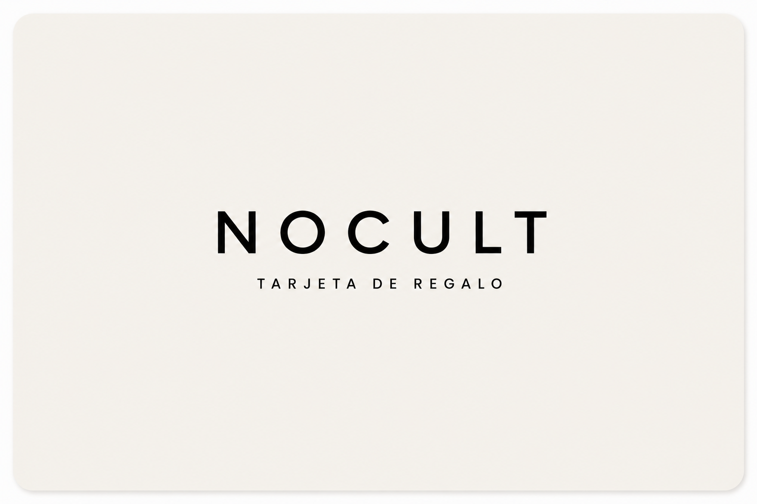 Tarjeta de regalo nocult